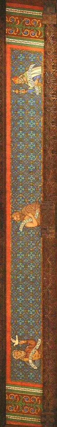 Melchisedek mit Adam und Noah. Deckengemlde aus der ottonischen Stiftskirche zu Gernrode.